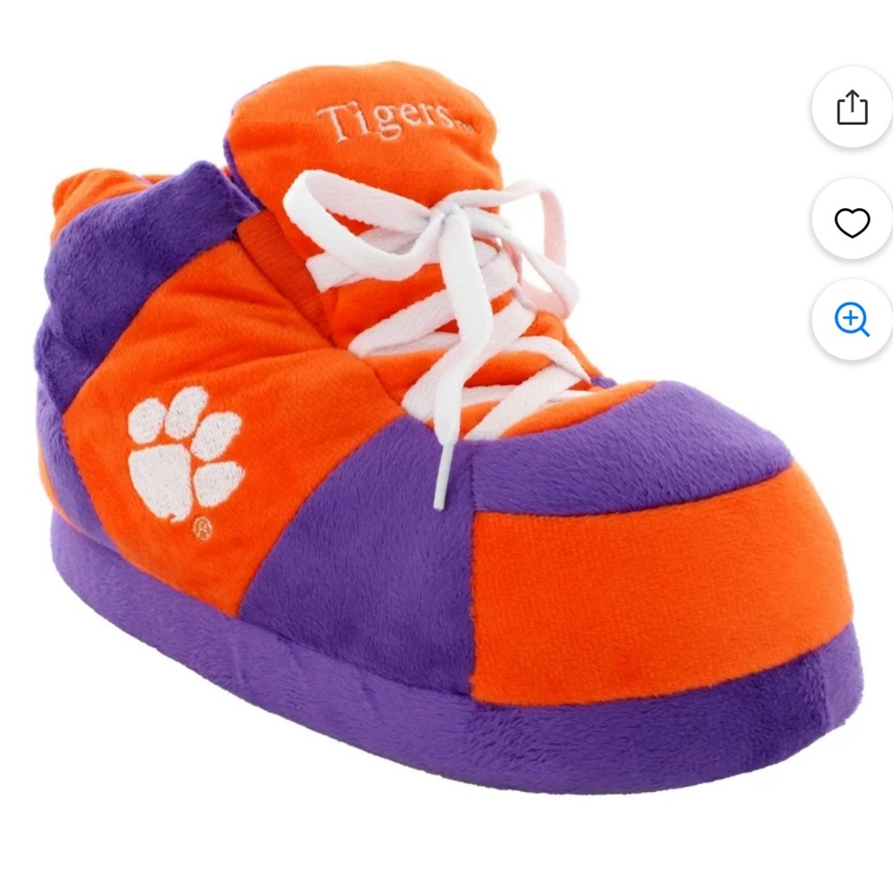 TIGER FOCO UNISEX SNEAKER'S COZY SLIPPERS NWT ORANGE  Size Large